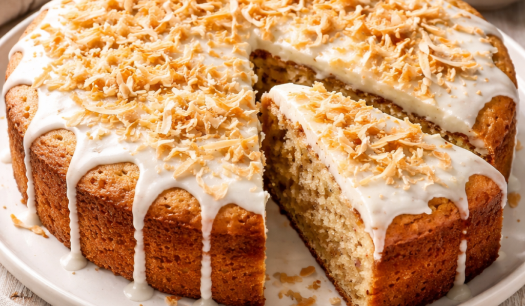 Banana Coconut Cake Recipe