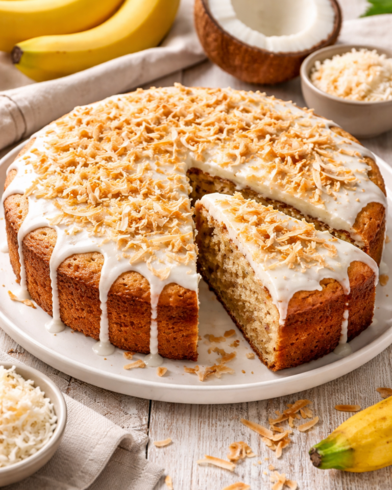 Banana Coconut Cake Recipe