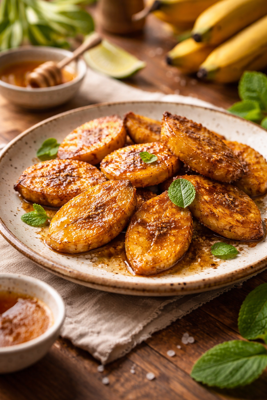 Baked Plantains with Cinnamon (Natural Cooking)