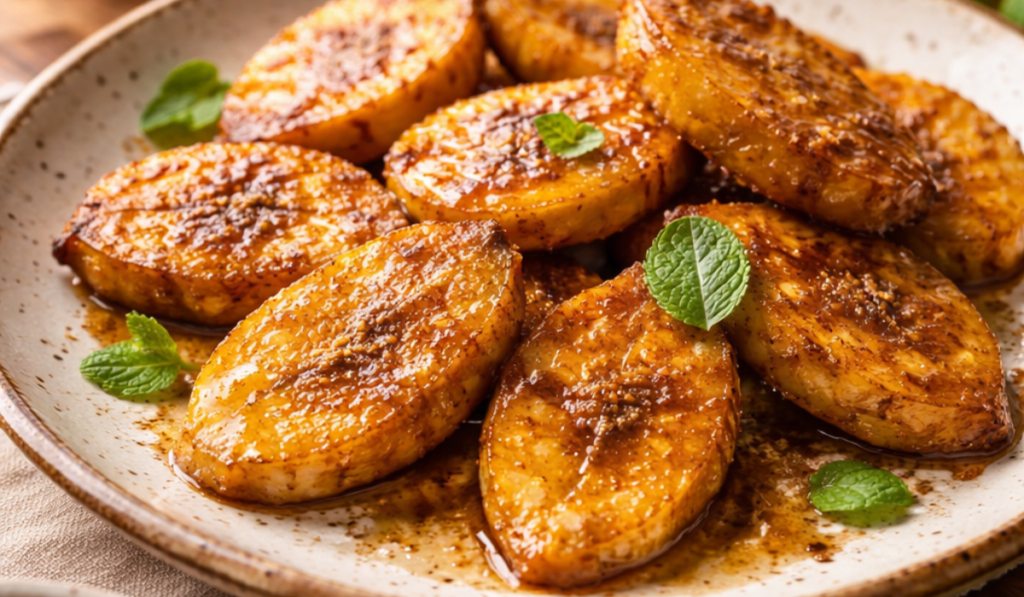 Delicious Baked Plantains with Cinnamon